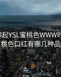 和朋友聊起YSL蜜桃色WWW时的趣事，蜜桃色口红有哪几种品牌