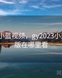 GY2023小蓝视频，gy2023小蓝视频原版在哪里看