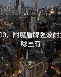 附魔1-600，附魔盾牌强效耐力的图纸哪里有