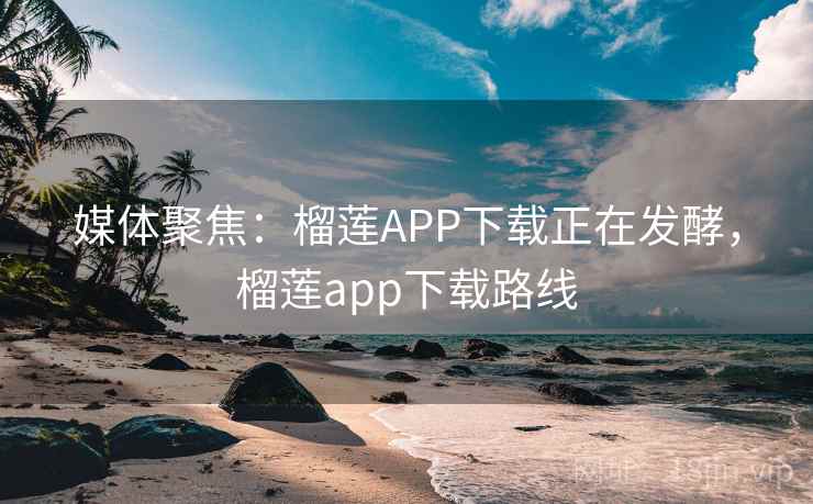 媒体聚焦：榴莲APP下载正在发酵，榴莲app下载路线