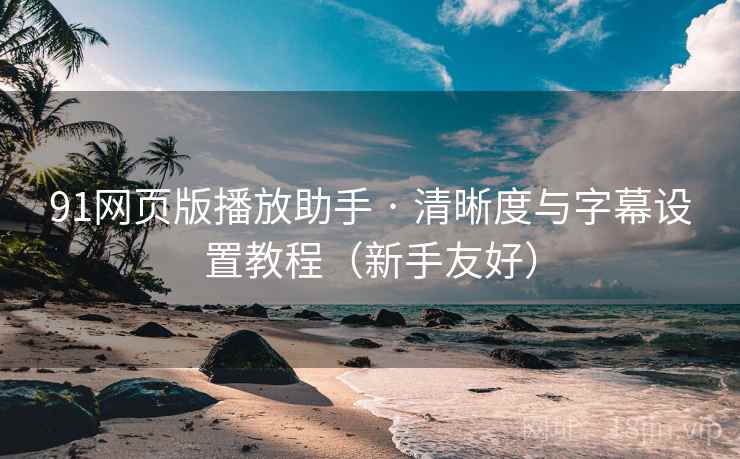 91网页版播放助手 · 清晰度与字幕设置教程（新手友好）